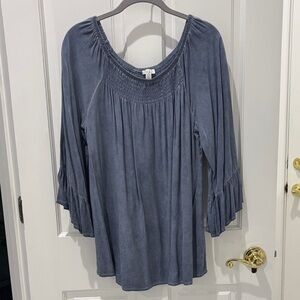 Spense Women's Dusty Blue Blouse Size Large